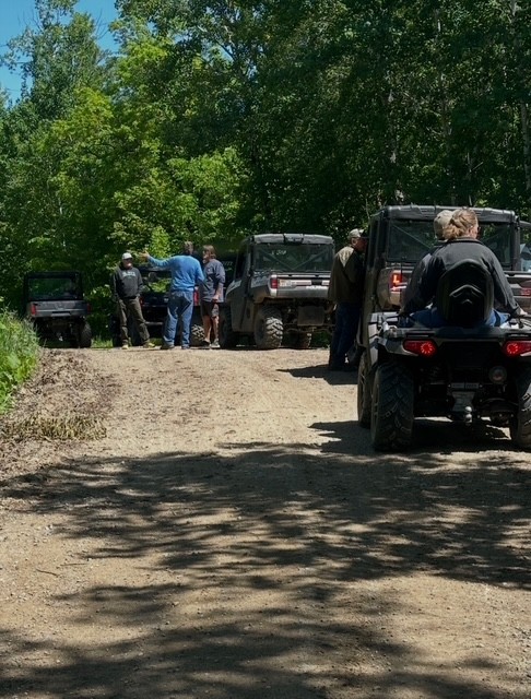 ATV ride along the trail