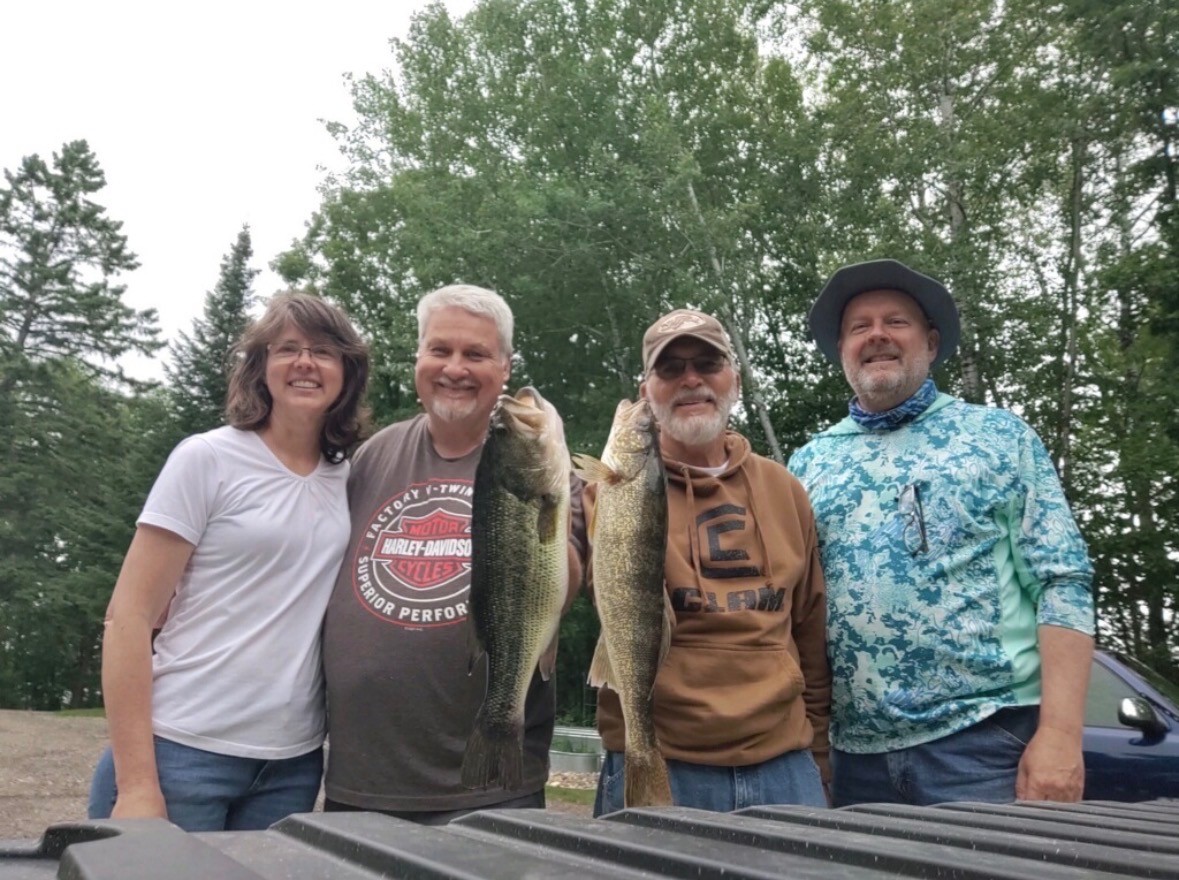 Congregation members fishing together
